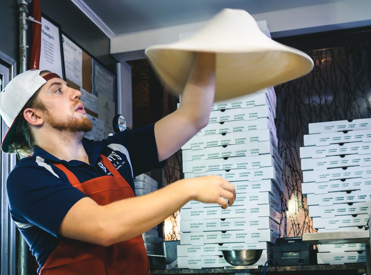 Pizza Toss is Being Ready
