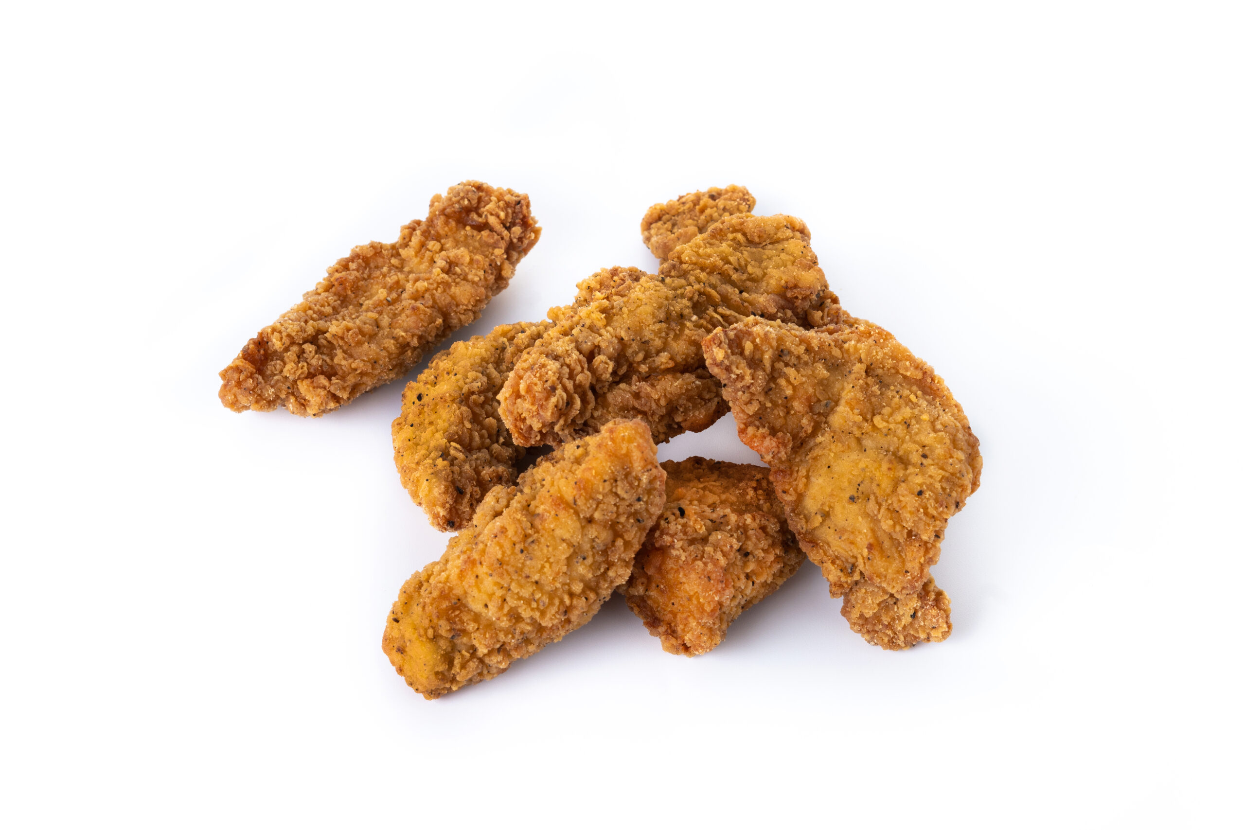 poultry commodity update from dining alliance - Crispy Kentucky fried chicken isolated on white background